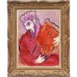 MARC CHAGALL 'David and his Harp', 1956, very rare original colour lithograph, bible suite,