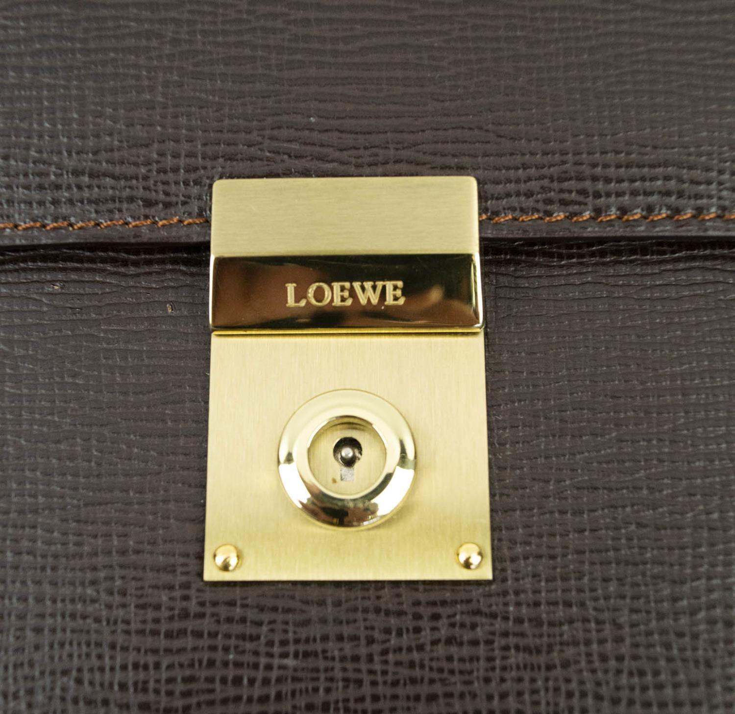 LOEWE FOLIO, luxury brown Spanish leather, 36cm x 28cm. - Image 7 of 8