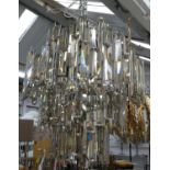 CHANDELIER, 1960's Italian Murano style, 65cm Drop approx minus chain.