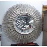 EICHHOLTZ SUNBURST MIRROR, silvered with a circular bevelled plate, 146cm x 146cm.