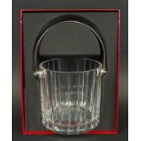 BACCARAT CRYSTAL HARMONIE ICE BUCKET, in original box, 22cm H x 15cm Diam.