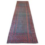 FINE PERSIAN TRIBAL FLATWEAVE RUNNER, 375cm x 112cm. (reversible)