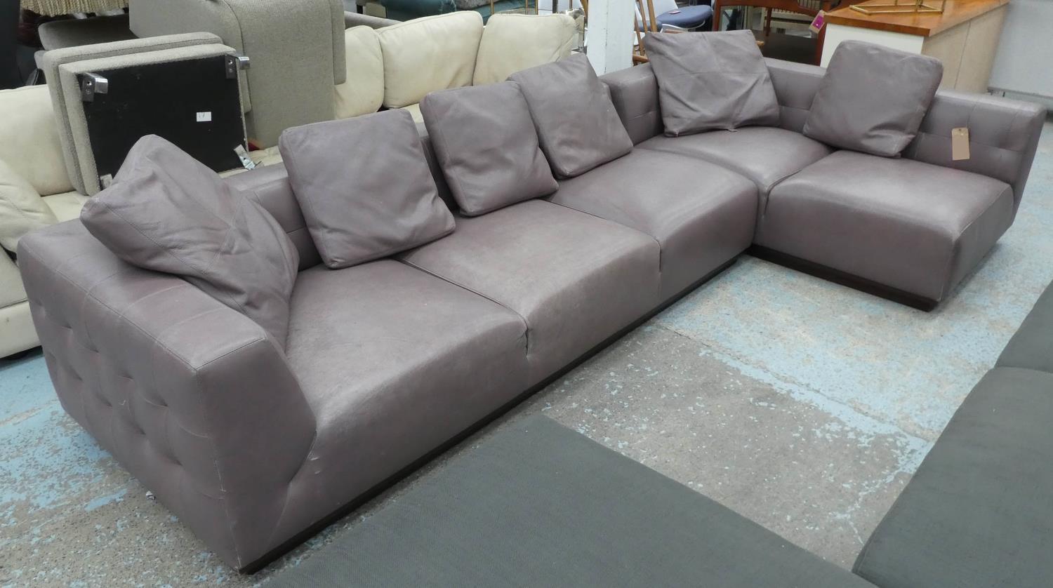 VALDICHIENTI GORDON CORNER SOFA BY GIUSEPPE BAVUSO, 335cm x 170cm x 65cm.