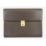 LOEWE FOLIO, luxury brown Spanish leather, 36cm x 28cm.