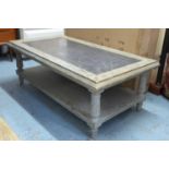 LOW TABLE, (similar to the previous lot), 130cm W x 45cm H x 70cm D.