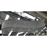 WAVE CHANDELIER, contemporary design, with crystal detail, 55cm drop.