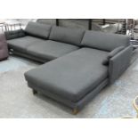 JONATHAN ADLER MALIBU CORNER SOFA, 302cm x 275cm x 74cm H.