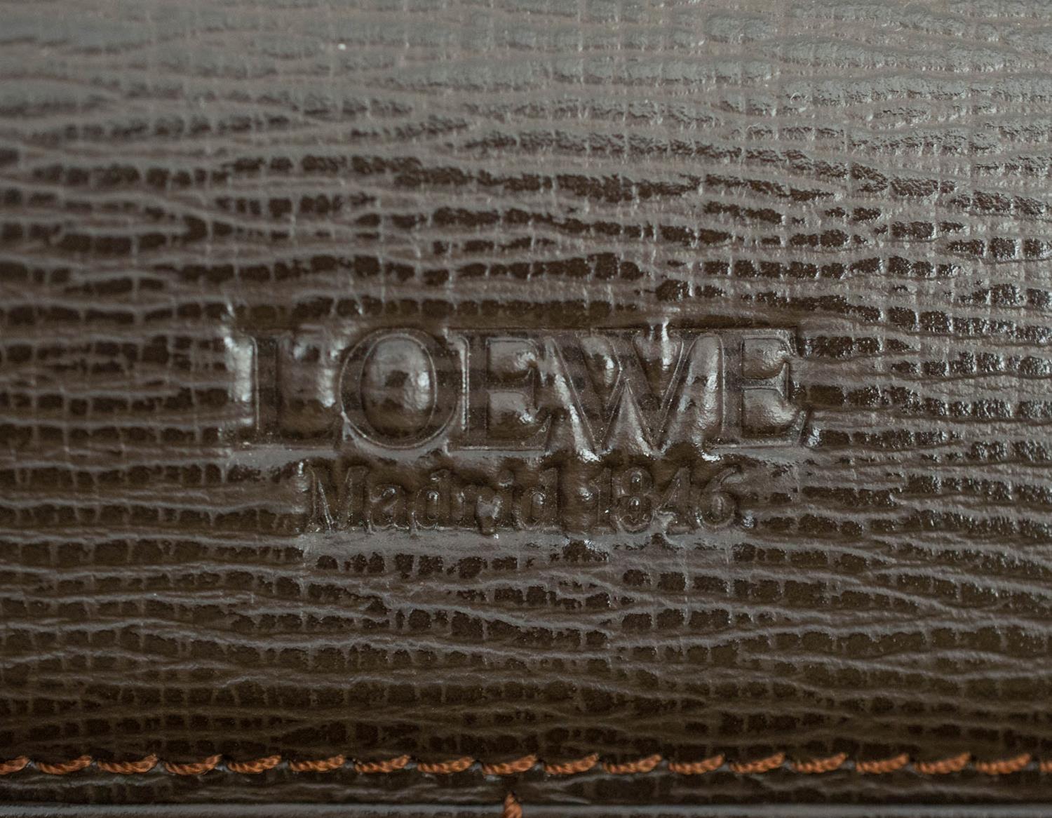 LOEWE FOLIO, luxury brown Spanish leather, 36cm x 28cm. - Image 5 of 8