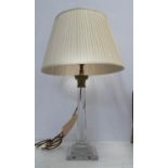 VAUGHAN TABLE LAMP, with pleated shade, 72cm H.