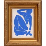 HENRI MATISSE 'Nu Bleu IX', original lithograph from the 1954 edition after Matisse's cut outs,