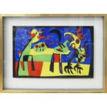 JOAN MIRO 'Dog Barking at the Moon', 1953, original lithograph, printed by Maeght Paris, Cramer ref: