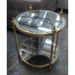 MAISON BAUGES STYLE SIDE TABLES, a pair, 62cm H x 57cm Diam. (2)