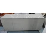 GO MODERN SIDEBOARD, gloss finish, 52cm x 84cm H x 180cm.