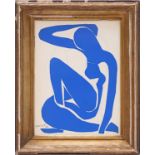 HENRI MATISSE 'Nu Bleu VI', original lithograph from the 1954 edition after Matisse's cut outs,