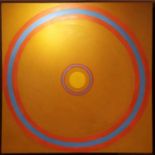 MORRIS CHACKAS (1916-2000) 'Abstract Circles', oil on canvas, 133cm x 133cm, signed and framed.