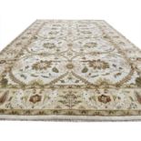 FINE LARGE SULTANABAD CARPET, 550cm x 368cm, oversized palmette and vine design.