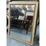 MIRRORS, two, of differing sizes and designs, 125.5cm x 95cm at largest. (2)