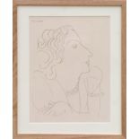 HENRI MATISSE 'Portrait of a Woman O3', rare collotype, edition of 30, 1943, printed by Martin