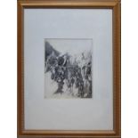IVAN JANKOV (Contemporary Bulgarian) 'Composition, 1993, pencil drawing, signed and dated lower