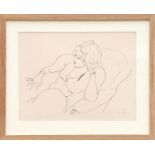 HENRI MATISSE 'Seated Woman - B6', 1943, rare collotype, Edition: 30, printed by Martin Fabiani,