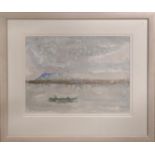ANN BRUNSKILL 'Cloudy Bay, Tasmania', watercolour, 24cm x 32cm, signed and dated, framed.