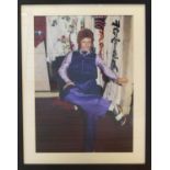 DAVID BOWIE PHOTOGRAPHY, 1973, colour with Japanese costumes in background, 1/10, 50cm x 40cm,