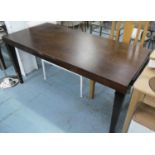 DESK, contemporary design, with brushing slide, 165cm x 75cm x 74cm H. (scratches to top)