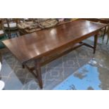 FARMHOUSE TABLE, French Provincial style cherrywood, 91cm D x 78cm H x 245cm L.