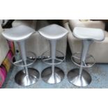 REXITE ZANZIBAR STOOLS, a set of three, by Raul Barbieri, each 38cm W x 79cm H. (3)