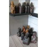 'LEWIS' CHESS PIECES, part set, oversized proportions in resin, largest 40cm H. (22)