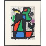 JOAN MIRO 'Abstract', in colours, lithograph 1970 Cramer 134, 40cm x 28cm.