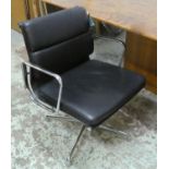 AFTER CHARLES AND RAY EAMES SOFT PAD STYLE DESK CHAIR, 80cm H approx.