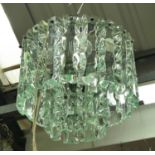 MANNER OF FONTANA ARTE CHANDELIER, 40cm Drop.