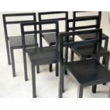 NON KOMPLOT CHAIRS, a set of six, by Boris Berlin and Poul Christiansen. (as used in Metropolitan