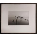 PETER CATTRELL 'Fishing poles at dusk', Solway Coast, Dumeriesshire Scotland 1993', photo print,