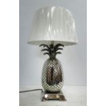 MAISON CHARLES INSPIRED TABLE LAMP, pineapple design, with shade, 70cm H.