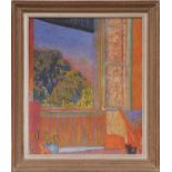 PIERRE BONNARD, 'The Window with Black Cat', quadrichrome after the original, 65cm x 55cm, framed