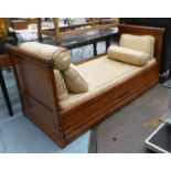 SIMON HORN TRUNDLE BED, empire style, 199cm x 89cm x 90cm. (with faults)