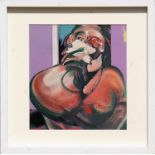 FRANCIS BACON, lithograph, printed by Maeght, 30cm x 30cm, framed and glazed.