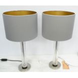 BEST & LLOYD BOSTON TABLE LAMPS, a pair, with shades, 56cm H. (2)