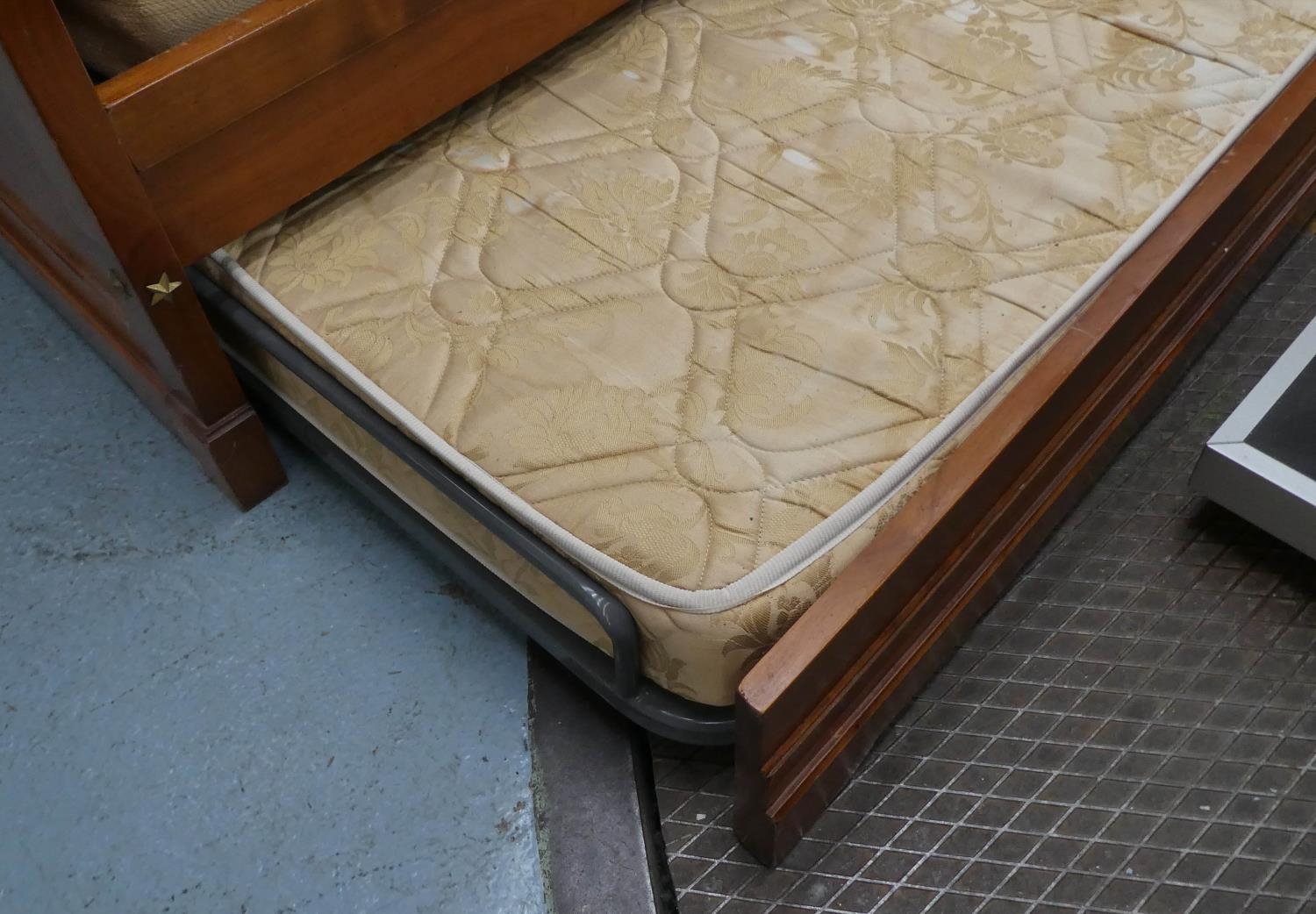 SIMON HORN TRUNDLE BED, empire style, 199cm x 89cm x 90cm. (with faults) - Image 5 of 6