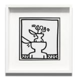KEITH HARING Untitled (Russian Doll), 1982, lithograph, published by Tony Shafrazy Gallery NY,