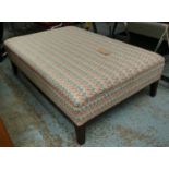 DAVID SEYFRIED FOOTSTOOL, in a GP & J Baker fabric, 40cm x 93cm x 46cm H.