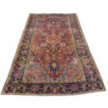 ANTIQUE HERIZ CARPET, 305cm x 187cm.