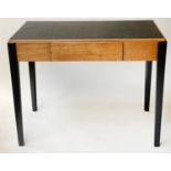 WRITING TABLE, mid 20th century teak with single drawer, 99cm x 60cm x 76cm H.