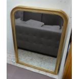 WALL MIRRORS, a pair, Victorian style, gilt frames with beaded detail, 110cm x 81cm. (2)