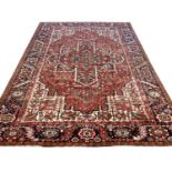 PERSIAN HERIZ CARPET, 330cm x 245cm.