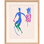 HENRI MATISSE, Nu bleu V, original lithograph from the 1954 edition, after Matisse's cut outs,