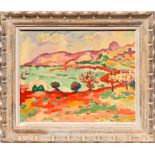 GEORGES BRAQUE 'L'Estaque', lithograph, printed by Mourlot, edition of 1000, 36cm x 45cm, framed and