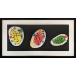JOAN MIRO 'Abstract Composition', original lithograph 1968, printed by Mourlot, 30cm x 70cm,